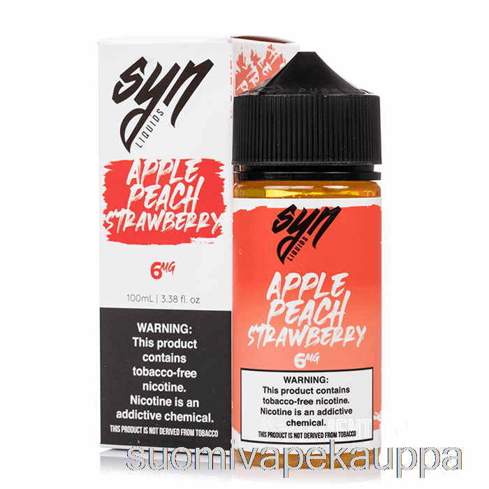 Vape Nesteet Omena Persikka Mansikka - Syn Neste - 100ml 0mg